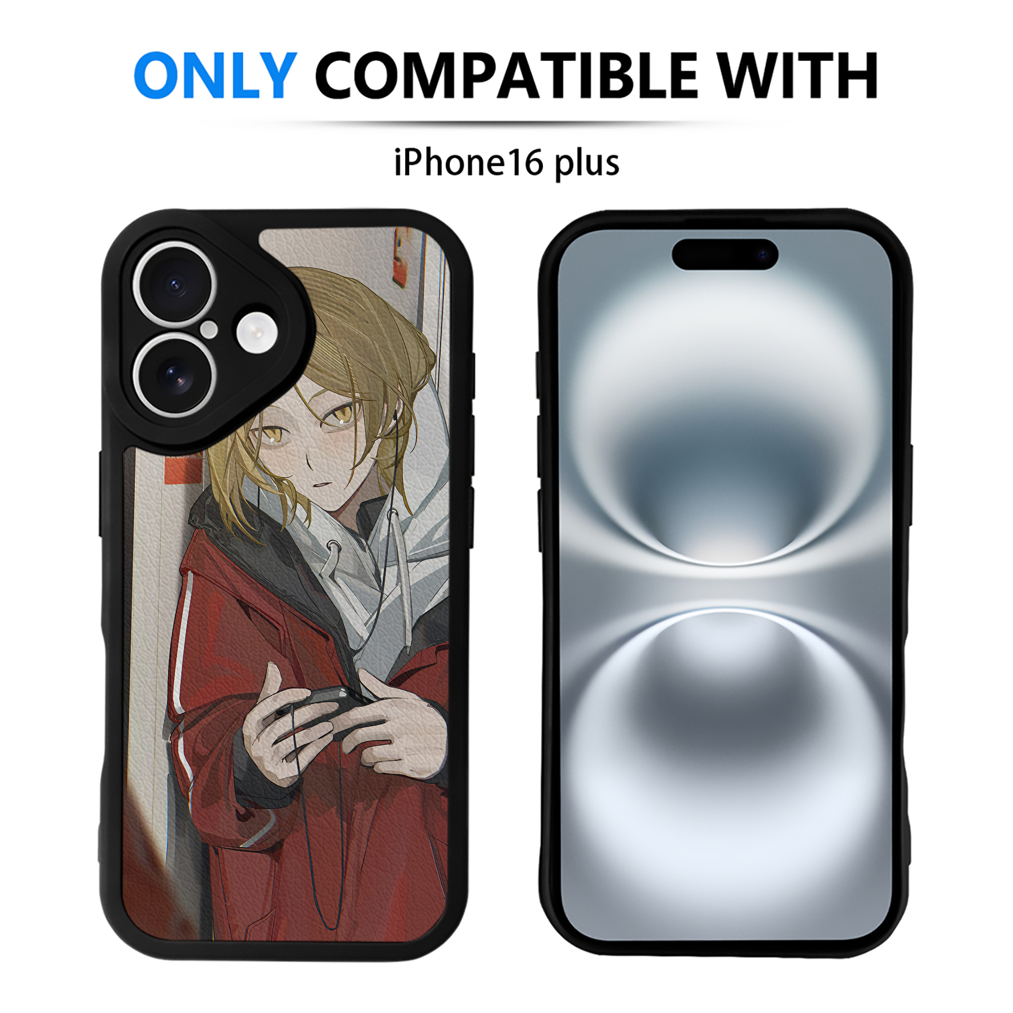 （画像用） ハイキュー!! Haikyu!! 【iPhone 16シリーズ対応】シリコンスマホケース（レザー調） 材質：シリコン